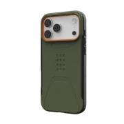 Чохол для смартфона URBAN ARMOR GEAR iPhone 17 Pro Max, Civilian MagSafe, Olive/Orange (114546117297) (UA)