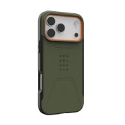 Чохол для смартфона URBAN ARMOR GEAR iPhone 17 Pro Max, Civilian MagSafe, Olive/Orange (114546117297) (UA)