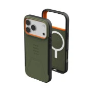 Чохол для смартфона URBAN ARMOR GEAR iPhone 17 Pro Max, Civilian MagSafe, Olive/Orange (114546117297) (UA)