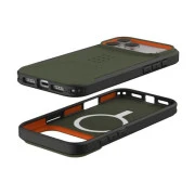 Чохол для смартфона URBAN ARMOR GEAR iPhone 17 Pro Max, Civilian MagSafe, Olive/Orange (114546117297) (UA)