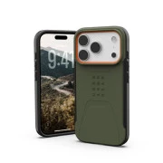 Чехол для смартфона URBAN ARMOR GEAR iPhone 17 Pro, Civilian MagSafe, Olive/Orange (114545117297) (UA)