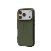 Чехол для смартфона URBAN ARMOR GEAR iPhone 17 Pro, Civilian MagSafe, Olive/Orange (114545117297) (UA)