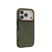Чехол для смартфона URBAN ARMOR GEAR iPhone 17 Pro, Civilian MagSafe, Olive/Orange (114545117297) (UA)