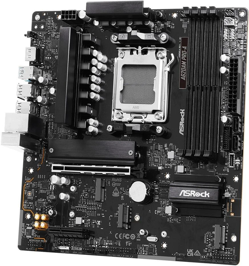 ASRock A620AM Pro-A (UA) Бренд: ASRock; Тип роз'єму CPU: Socket AM5;