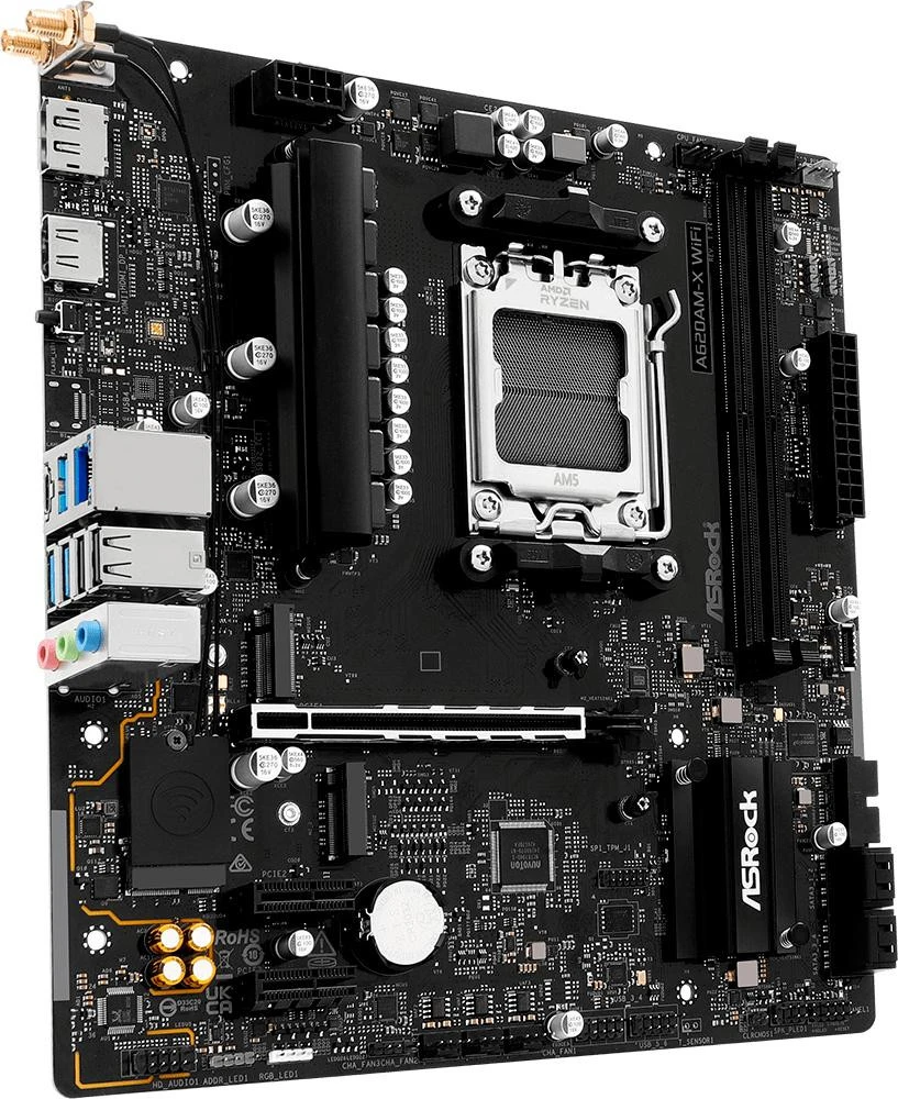 ASRock A620AM-X WiFi (UA) Бренд: ASRock; Тип разъема CPU: Socket AM5;