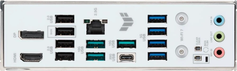 ASUS TUF GAMING B850M-PLUS WIFI7 W (90MB1MD0-M0EAY0) (UA) Бренд: ASUS; Тип роз'єму CPU: Socket AM5;