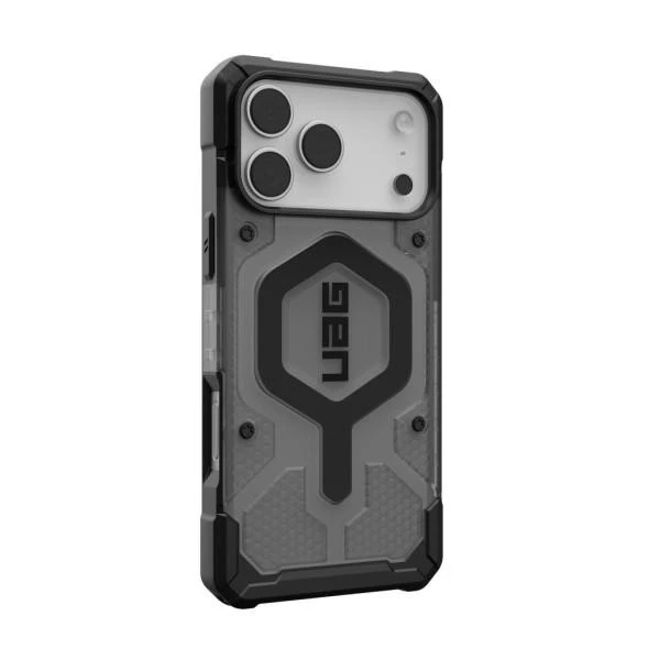 Чохол для смартфона URBAN ARMOR GEAR iPhone 17 Pro Max, Pathfinder Clear MagSafe, Ash/Black (114552113140) (UA)
