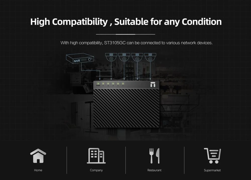 Комутатор некерований NETIS SYSTEMS ST3105GC (UA)