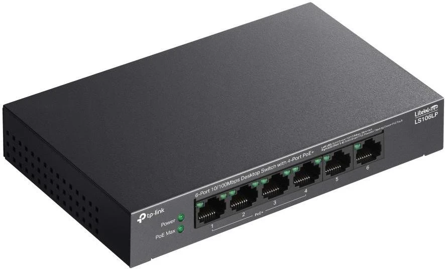 Коммутатор неуправляемый TP-Link LS106LP (UA)