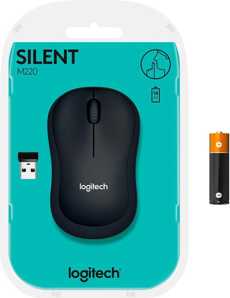 Logitech M220 Silent Dark Gray (910-004878, 910-004895) (UA) Бренд: Logitech; Бездротове