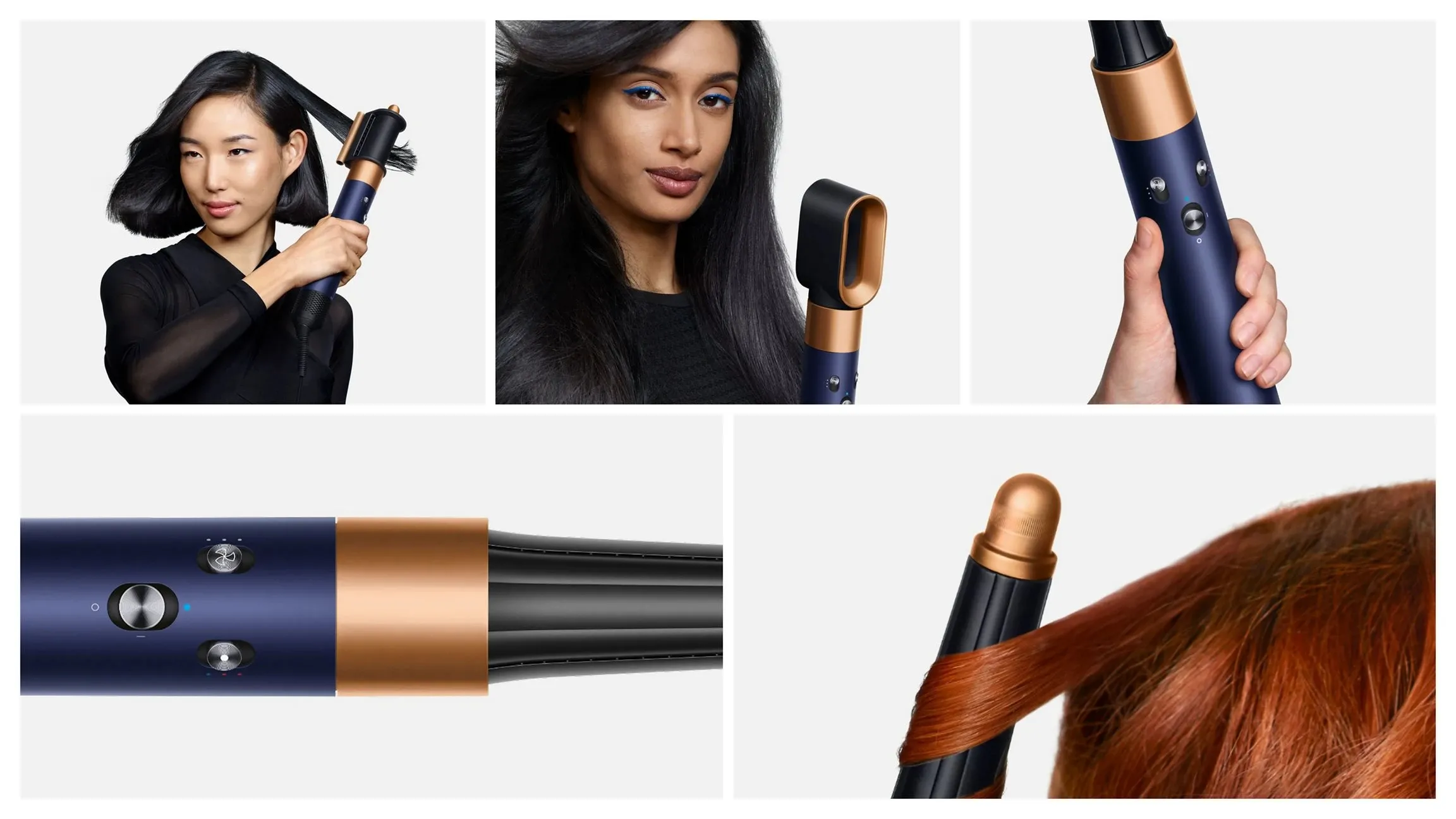 Dyson Airwrap i.d. Multi-Styler and Dryer Straight+Wavy - Prussian Blue/Rich Copper (107163-01)