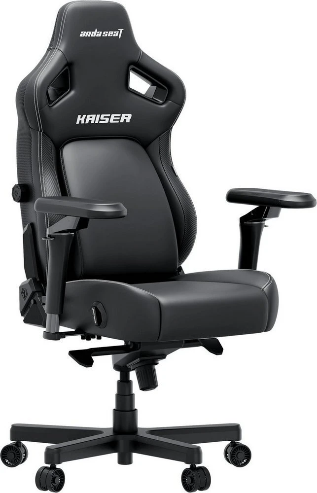 Anda Seat Kaiser 4 V2 Size XL PVC Black (AD12YDDC-XLL-20-B-PV/C-03) (UA) Тип: ігрове крісло; Основа: