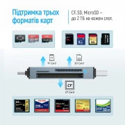 ColorWay 3-в-1 Gray (CW-CR-01) (UA)