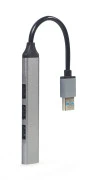 USB-хаб Gembird 4 порти Сірий (UHB-U3P1U2P3-02) (UA)