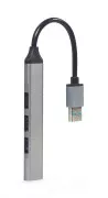 USB-хаб Gembird 4 ports Grey (UHB-U3P1U2P3-02) (UA)