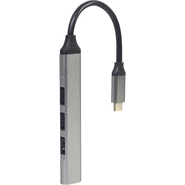 USB-хаб Gembird USB Type-C 4-в-1 (UHB-CM-U3P1U2P3-03) (UA) Тип: USB-хаб; Форм-фактор:
