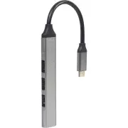 USB-хаб Gembird USB Type-C 4-в-1 (UHB-CM-U3P1U2P3-03) (UA)