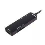 USB-хаб Maxxter USB Type-C 5-в-1 Black (HU3C-3PTF-01) (UA)