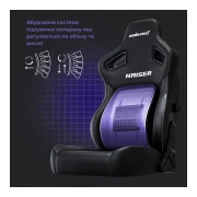 Anda Seat Kaiser 4 PVC Size L Black (AD12YDDC-L-20-B-PV/C) (UA)