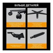 Anda Seat Kaiser Frontier Fabric Size XL Black (AD12YXL-17-B-F-B02) (UA)