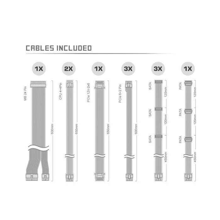 ASRock 1000W SteelLegend White (SL-1000GW) (UA) ; Стандарт БП: ATX; Потужність: 1000