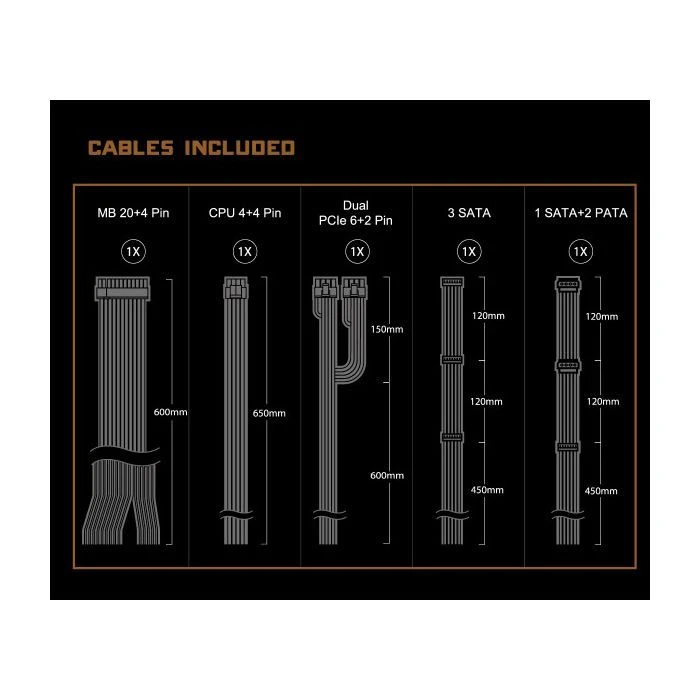 ASRock 650W Challenger (CL-650B) (UA) ; Стандарт БП: ATX; Потужність: 650
