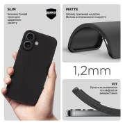 Чохол для мобільного телефону Armorstandart Matte Slim Fit Apple iPhone 17 Black (ARM86231) (UA)