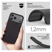 Чохол для мобільного телефона Armorstandart Matte Slim Fit Apple iPhone 17 Pro Max Black (ARM86746) (UA)