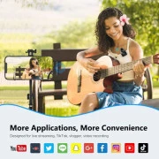 Puluz для iPhone/iPad 8-контактний приймач Black (PU645B) (UA)