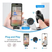 Puluz для телефону приймач Type-C і два мікрофони Black (PU648B) (UA)