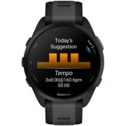 Смарт-годинники Garmin Forerunner 165, GPS, Чорний/Сланцевий сірий, GPS (010-02863-20) (UA)