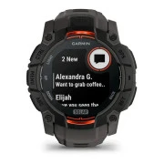 Смарт-часы Garmin Instinct 3, 50mm, Solar, Black Bezel with Charcoal Band, GPS (010-02935-00) (UA)