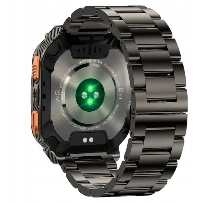 Смарт-годинники KOSPET Tank M3 ULTRA SE BLACK (6974958251088) (UA) Форма годинників: квадратні;