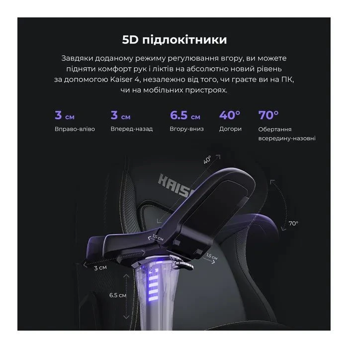 Anda Seat Kaiser 4 PVC Size L Black (AD12YDDC-L-20-B-PV/C) (UA)