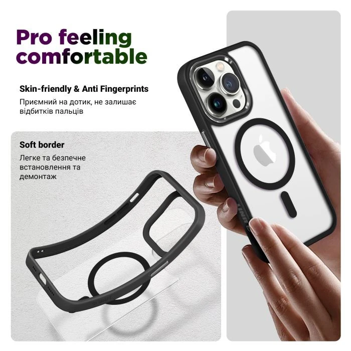 Чохол для мобільного телефону Armorstandart Unit MagCase Apple iPhone 17 Pro Black (ARM86289) (UA)