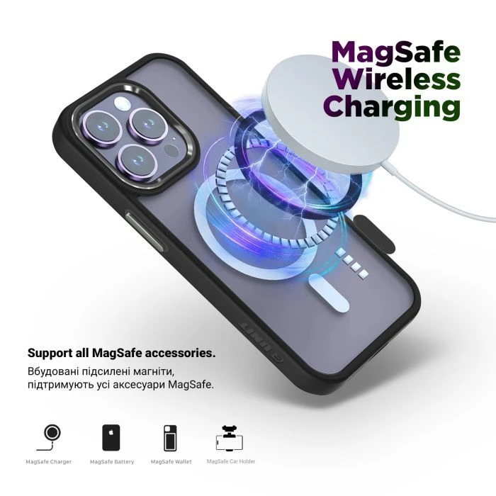 Чохол для мобільного телефону Armorstandart Unit MagCase Apple iPhone 17 Pro Black (ARM86289) (UA)