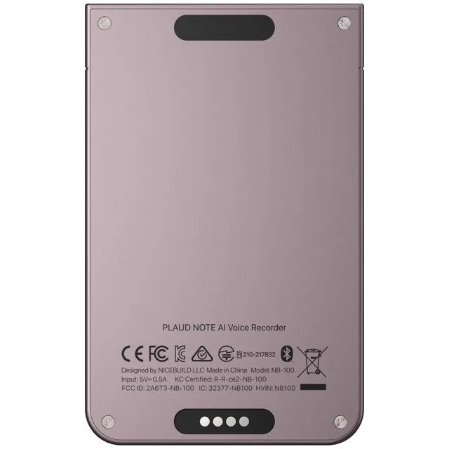 PLAUD Note ChatGPT Empowered AI Voice Recorder Starlight (NB-100-ST)