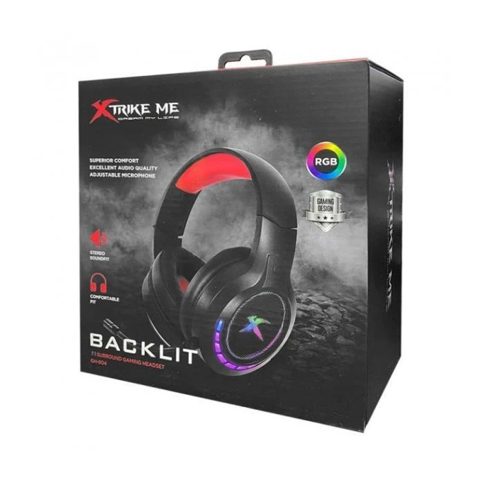 Наушники Xtrike ME GH-904 USB RGB Black (GH-904) (UA) ; Назначение: для компьютера, для