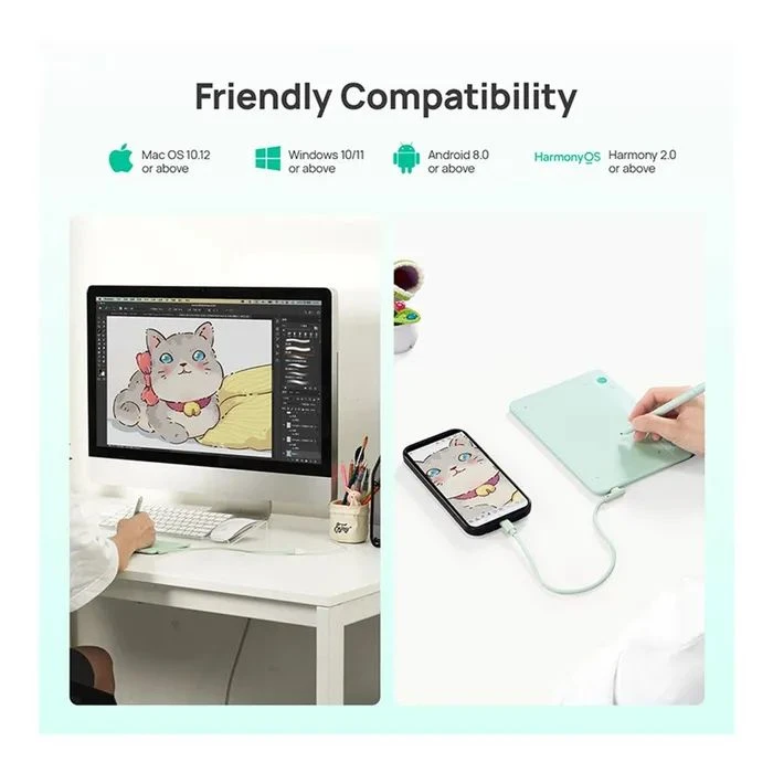 Parblo Ninos NEO Green (NINOSNEO) (UA) ; Кол-во уровней давления пера: