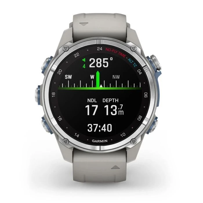 Смарт-часы Garmin Descent Mk3, 43mm, Passvtd Steel/Fog Gry, Dive Computer, GPS дайвінг комп'ютер (010-02753-04) (UA)