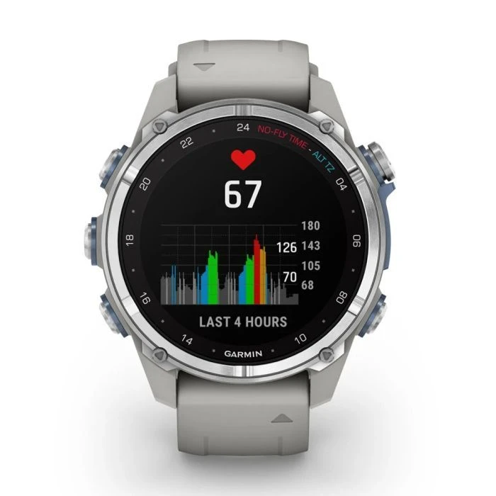 Смарт-часы Garmin Descent Mk3, 43mm, Passvtd Steel/Fog Gry, Dive Computer, GPS дайвінг комп'ютер (010-02753-04) (UA)