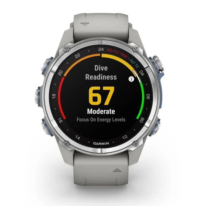 Смарт-часы Garmin Descent Mk3, 43mm, Passvtd Steel/Fog Gry, Dive Computer, GPS дайвінг комп'ютер (010-02753-04) (UA)