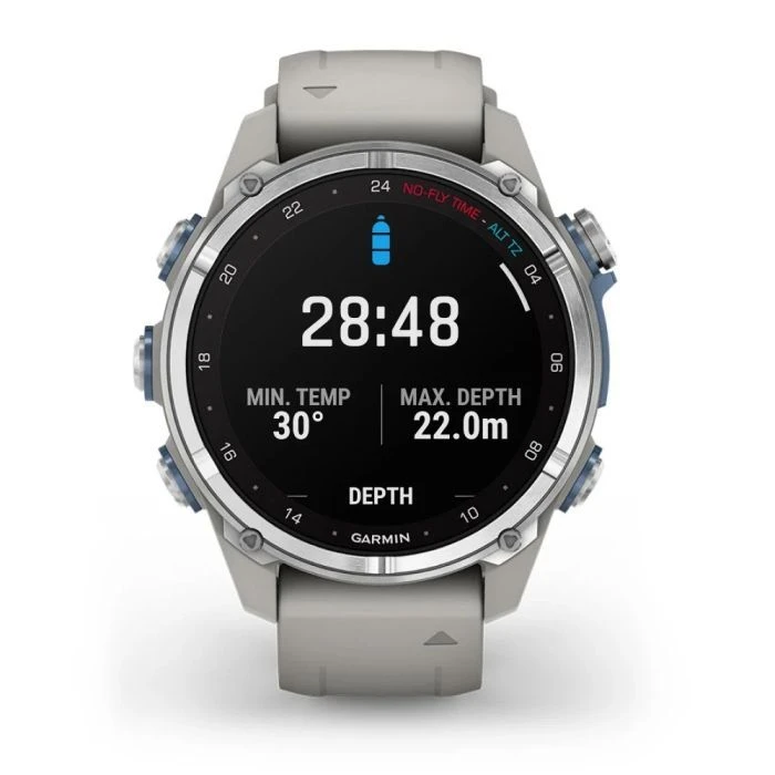 Смарт-часы Garmin Descent Mk3, 43mm, Passvtd Steel/Fog Gry, Dive Computer, GPS дайвінг комп'ютер (010-02753-04) (UA)