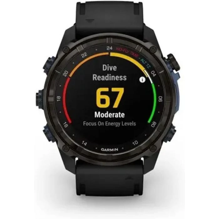 Смарт-годинники Garmin Descent Mk3i, 51mm, Crbn Gry DLC Ti/Blk, Комп'ютер для занурень, GPS (010-02752-11) (UA)