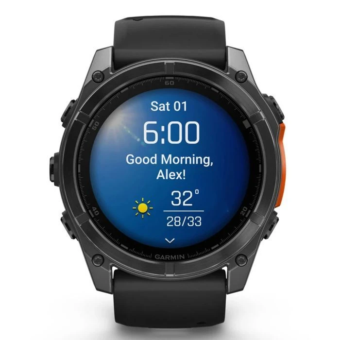 Смарт-годинники Garmin fenix 8 51mm, AMOLED, Скло/Нержавіюча сталь, SlateGray Steel/Black, BlkBnd, GPS (010-02905-00) (UA)