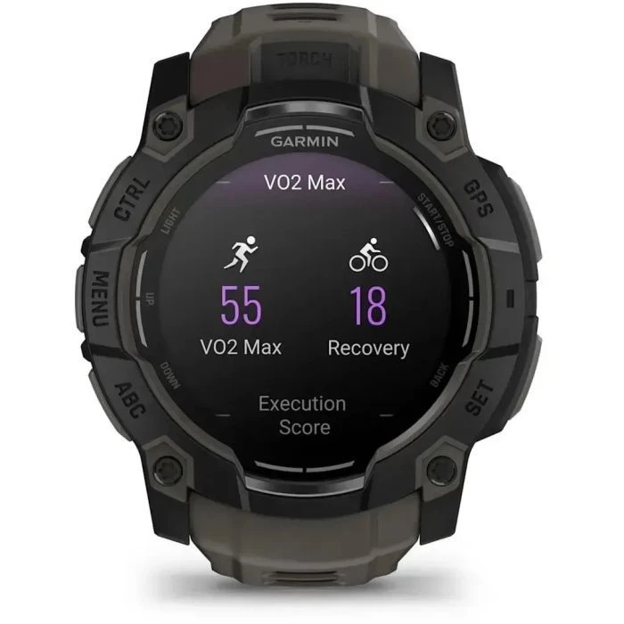Смарт-часы Garmin Instinct 3, Tactical, AMOLED, 50mm, Black, GPS (010-03020-50) (UA)