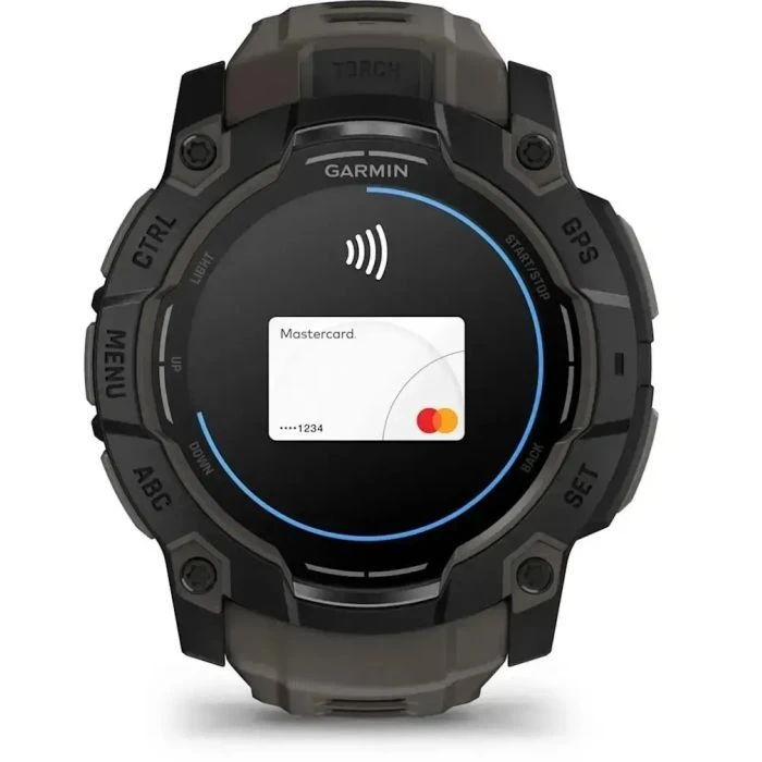 Смарт-часы Garmin Instinct 3, Tactical, AMOLED, 50mm, Black, GPS (010-03020-50) (UA)