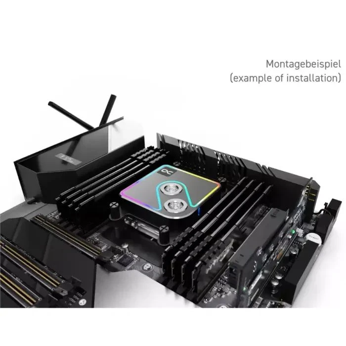 Водоблок Alphacool Core 1 Aurora Black - AM4 / AM5 Intel LGA 1700 / LGA 1851 (13446) (UA)
