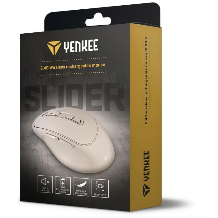 YENKEE YMS 2080BG Slider Wireless Beige (45019321) (UA) ; Подключение: беспроводное;