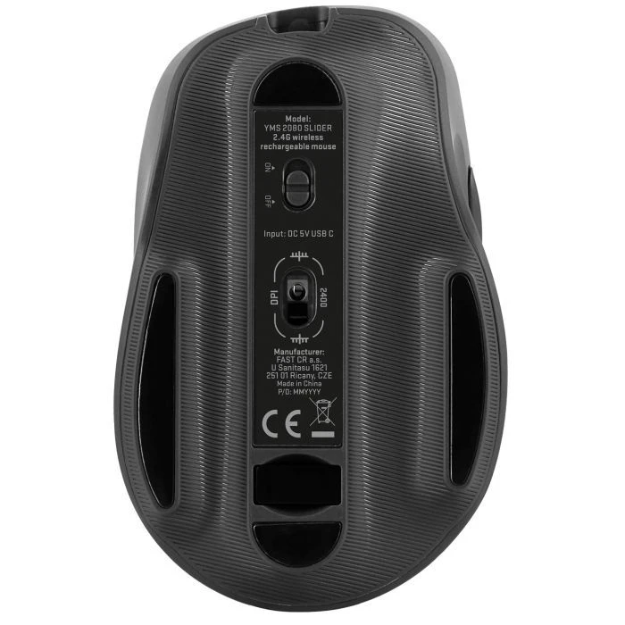 YENKEE YMS 2080GY Slider Wireless Black (45019322) (UA) ; Підключення: бездротове;